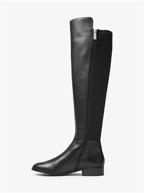 bromley nappa leather boot michael kors|Michael Kors Bromley Flat Boot Black Nappa/Sensitive Stretch 5 M.